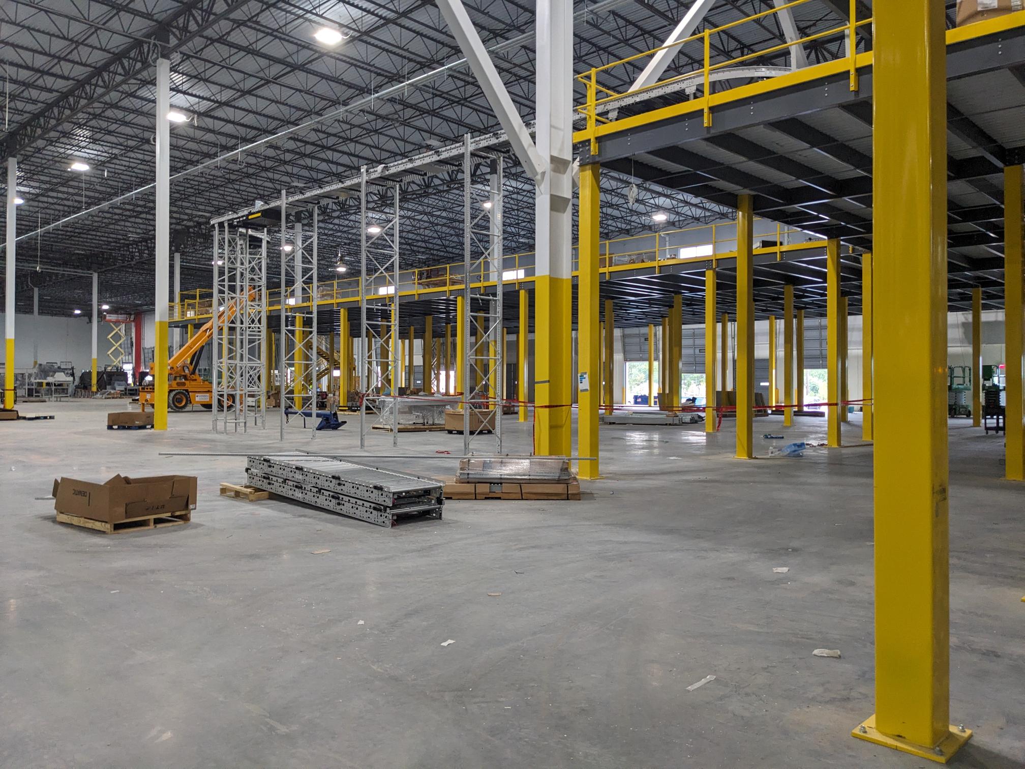 An interior view of Prologis Riverview West Warehouse.